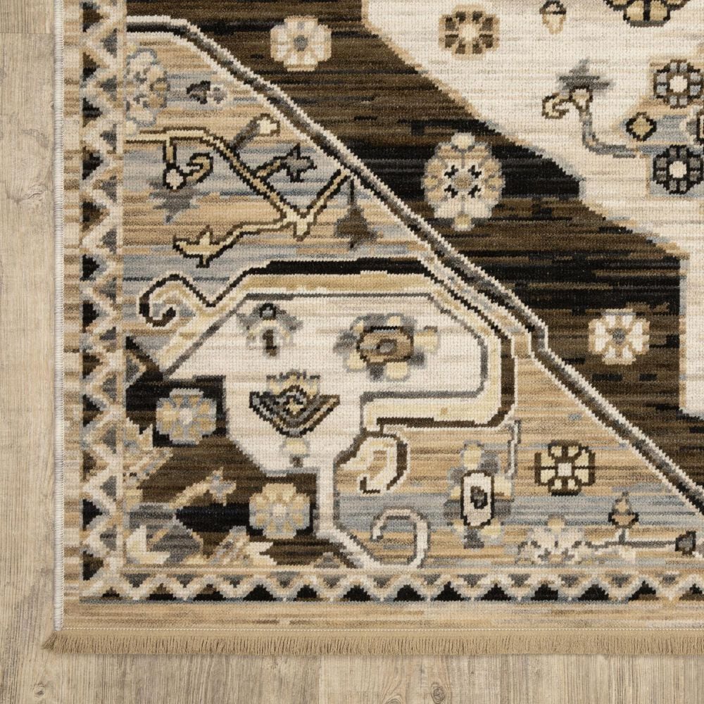 Oriental Weavers Acacia Brown and Grey 2'6" x 10' Runner, , large
