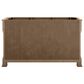 James Martin Vanities Brookfield 60" Double Bathroom Vanity in Pecan with 3 cm Arctic Fall Solid Surface Top and Rectangular Sinks, , large