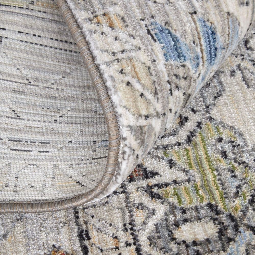 Feizy Melrose 2&#39;6&quot; x 7&#39;3&quot; Ivory and Multicolor Runner Rug, , large