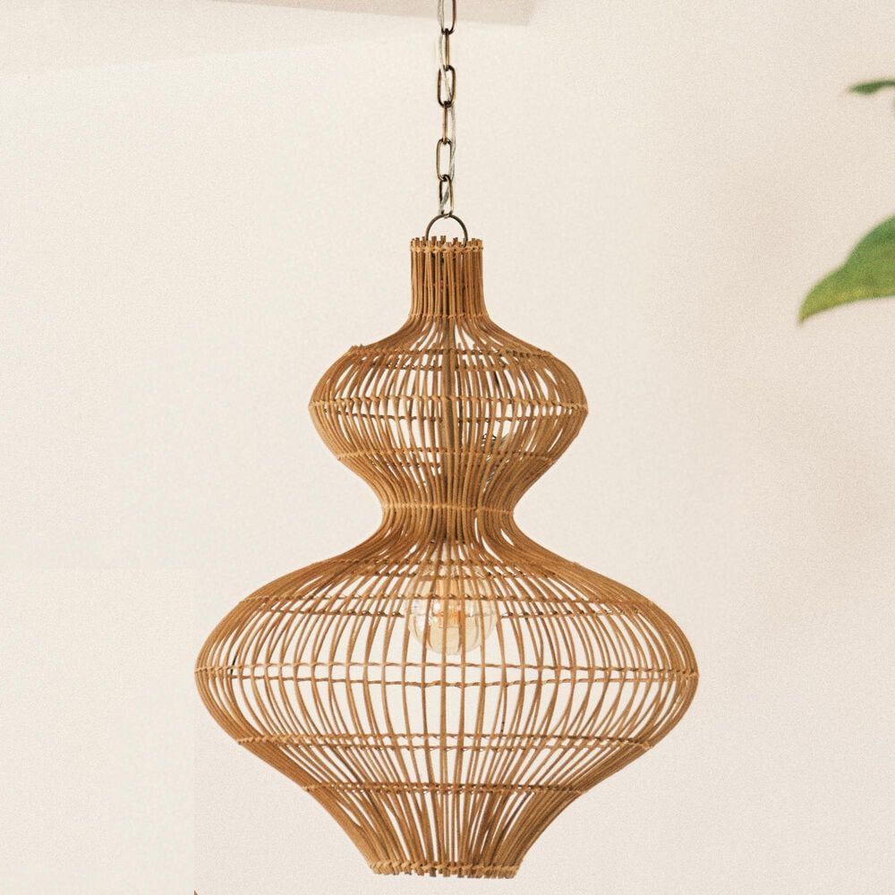 Troy Lighting Irvine 28" 1-Light Pendant in Patina Brass, , large