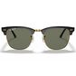 Ray-Ban Clubmaster Classic Sunglasses with Green Lenses in Polished Black, , large