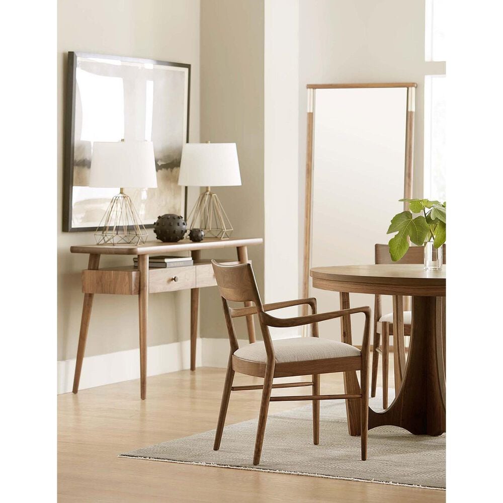 Stickley Furniture Walnut Grove Console Table with Wood Top in Walnut, , large
