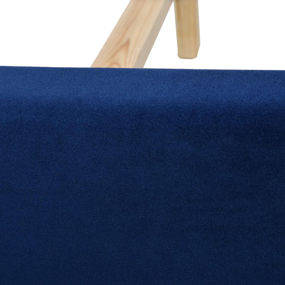 Jennifer Taylor Home Nautlius King Bed in Navy Blue NFM