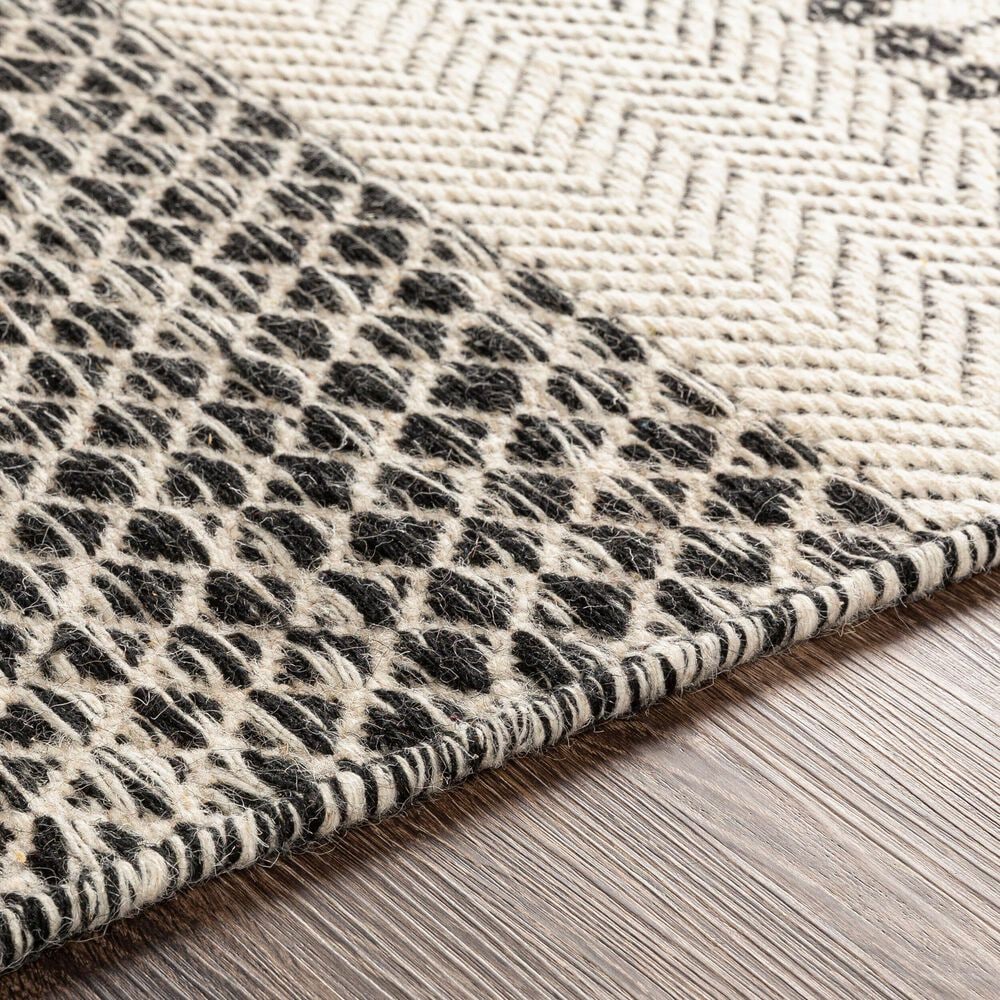 Surya Mardin 8&#39;10&quot; x 12&#39; Black and Beige Area Rug, , large
