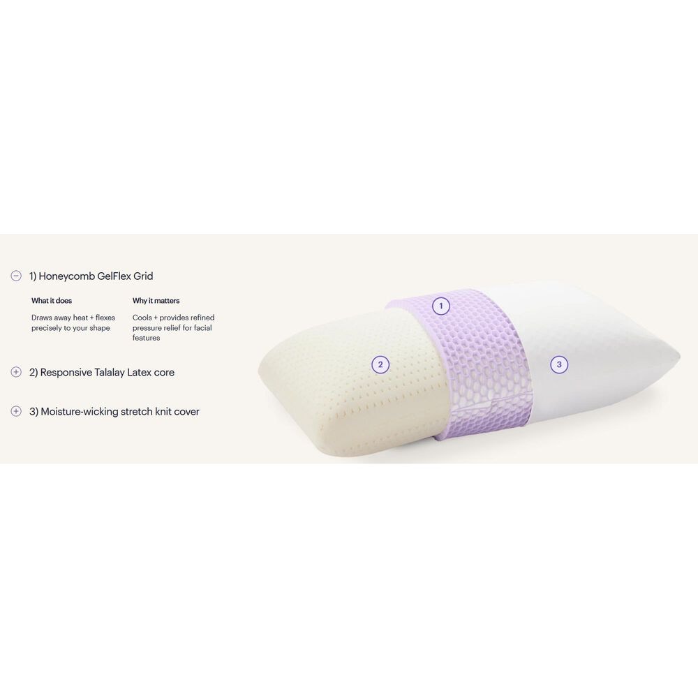 Purple Medium Harmony Standard Pillow, , large