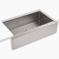 Kohler Strive 35.5" Single Bowl Farmhouse Kitchen Sinks in Stainless Steel, , large