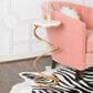 Linon Home Decor Rian Spiral Drink Table in Gold and White, , large