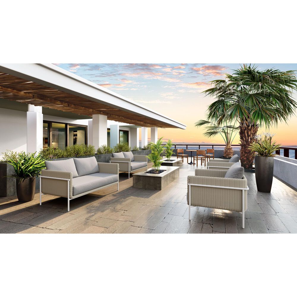 Zuo Modern Iska Outdoor Dining Chair in Natural (Set of 2), , large