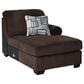 ASHLEY Kimlee 3-Piece Stationary Right Arm Facing Sectional with Chaise in Chocolate, , large