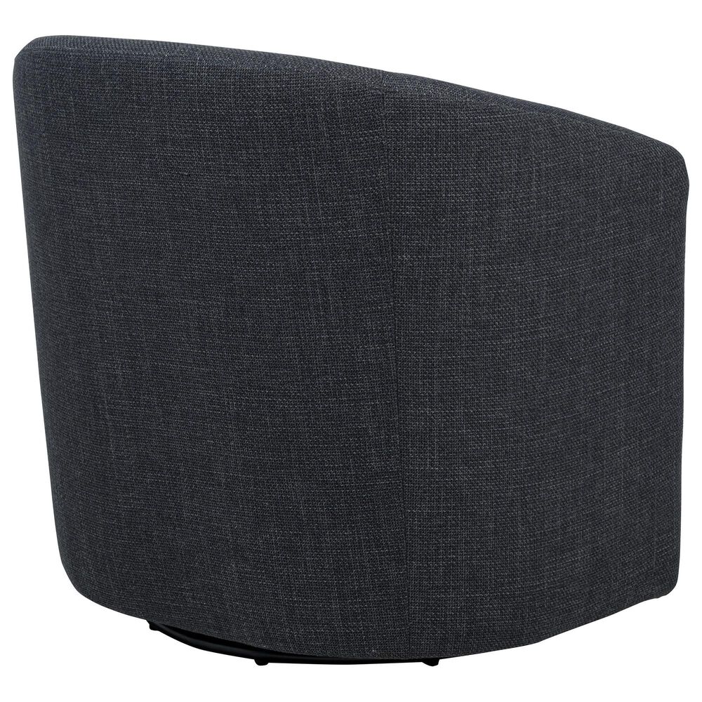 Coaster Mossbrook Swivel Accent Chair in Anthracite, , large