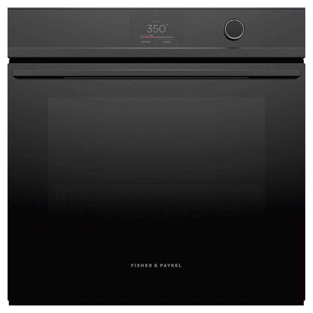 Fisher and Paykel 24" Electric Single Wall Oven with Digital and Knobs Control in Black, , large