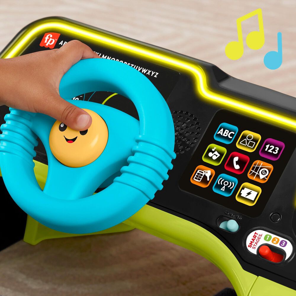 Fisher Price Laugh and Learn Sit and Steer Driver Activity Center Learning Toy in Multicolor, , large