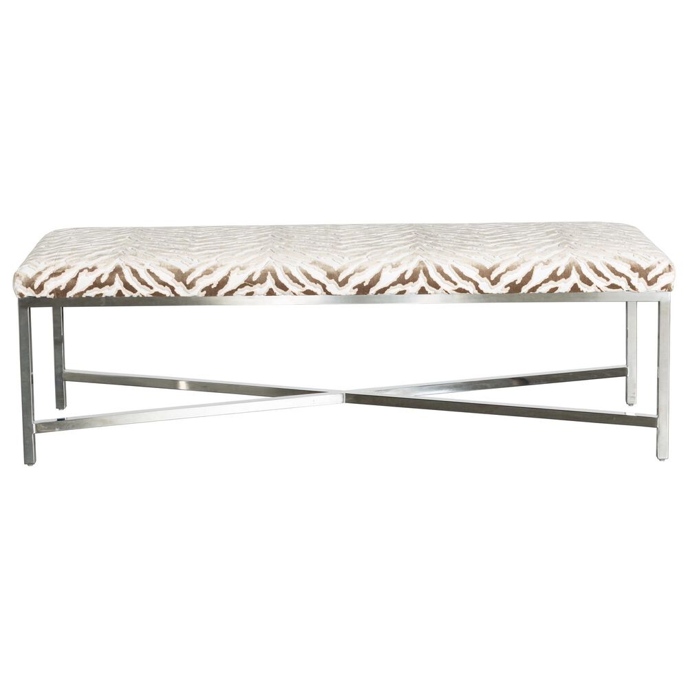 Massoud Furniture Pax Bench in Chrome, , large