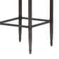 Armen Living Marvin Bar Height Stool with Night Life Blue Upholstery in Antique Pewter, , large