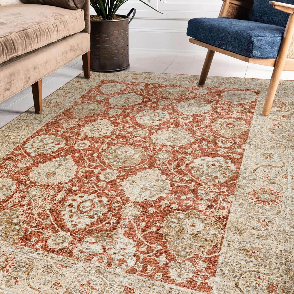Dalyn Rug Company Bergama BE6 3&#39; x 5&#39; Paprika Area Rug, , large