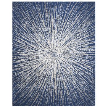 Safavieh Evoke EVK228N 8" x 10" Navy and Ivory Area Rug, , large