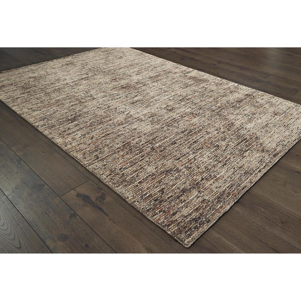 Oriental Weavers Lucent 45907 6&#39; x 9&#39; Taupe and Pink Area Rug, , large