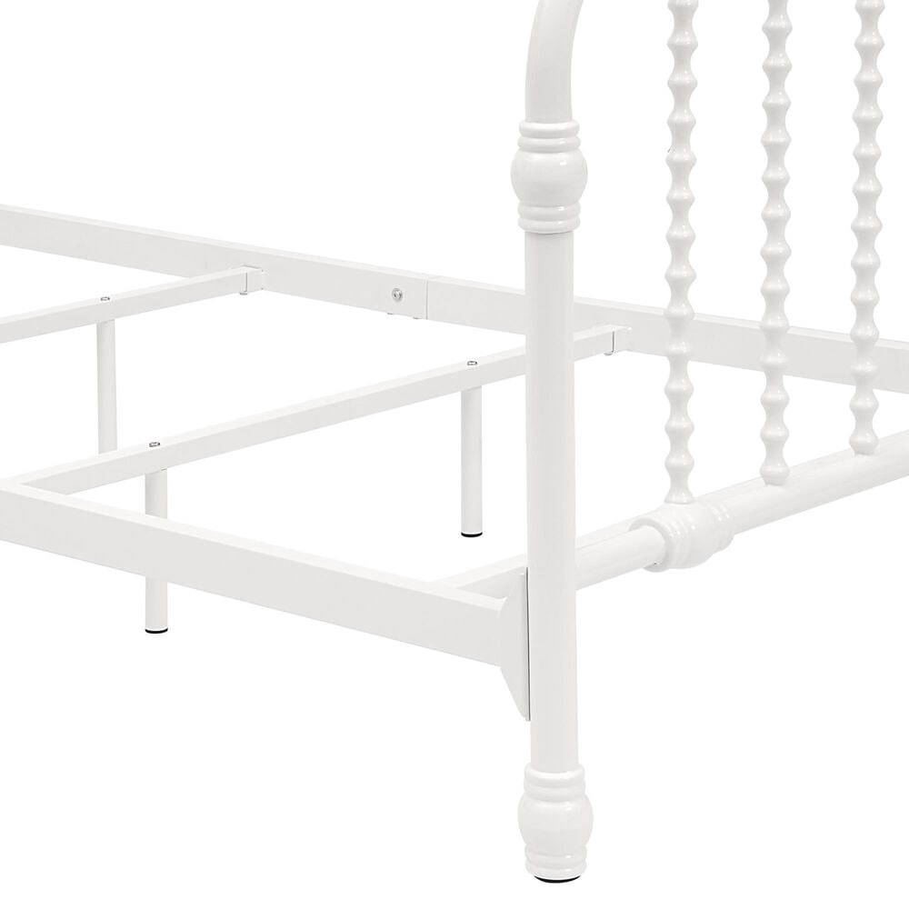 Furniture of America Wren Twin Spindle Kids Bed in White, , large
