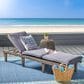 Hearth and Haven Ariana Outdoor Wood Chaise Lounge with Cushions in Grey, , large