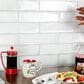 Soho Studio Alchimia White 3" x 12" Ceramic Tile, , large
