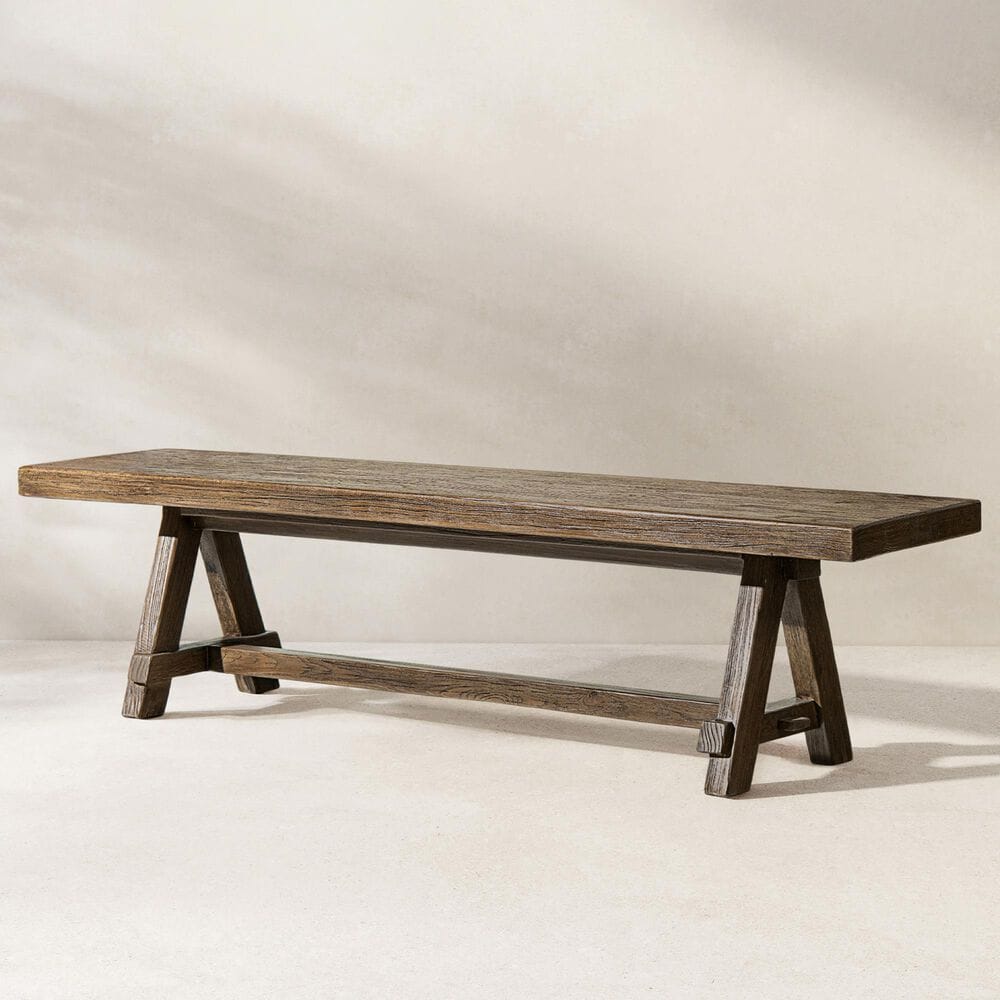 Jennifer Taylor Home Hawthorne 72" Dining Bench in Heritage Medium Dark Brown, , large