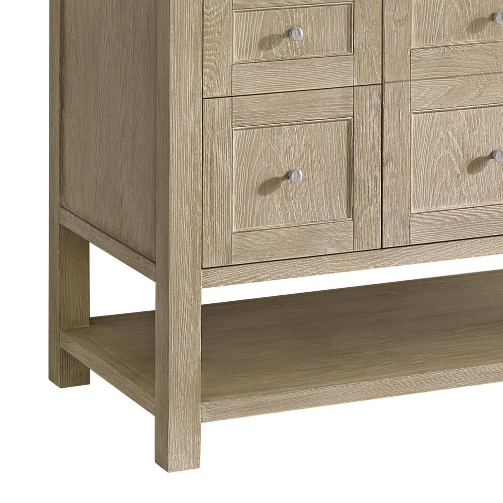 James Martin Vanities Breckenridge 48&quot; Single Vanity in Whitewashed Oak with 3 cm Ethereal Noctis Quartz Top, , large