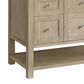 James Martin Vanities Breckenridge 48" Single Vanity in Whitewashed Oak with 3 cm Ethereal Noctis Quartz Top, , large