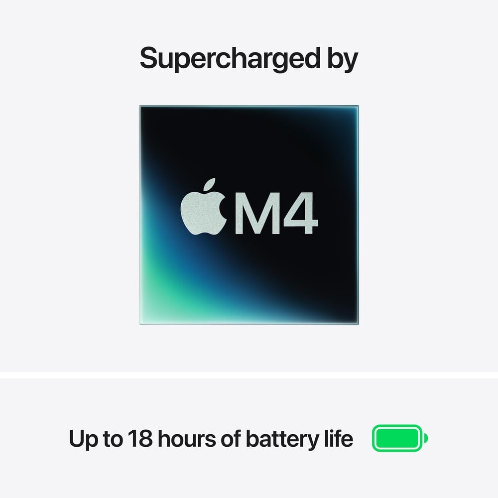 Apple MacBook Air 13-inch Laptop M4 chip - 10 Core CPU - 10 Core GPU - 16GB Memory - 512GB SSD - Silver &#40;Latest Model&#41;, , large