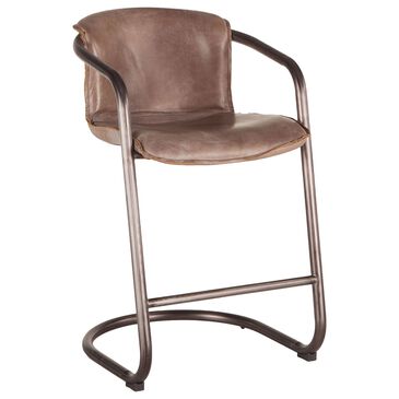 Home Trends & Design Portofino Counter Chair in Brushed Nickel, , large