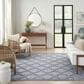 Nourison Easy Care 7" x 10" Denim Blue Indoor/Outdoor Area Rug, , large