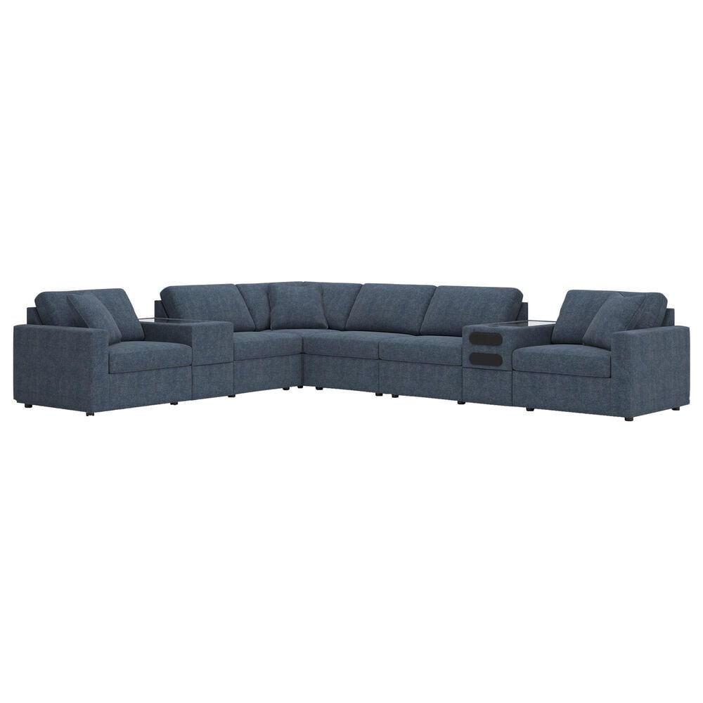 Ashley Modmax 8-Piece Reversible L-Shaped Sectional with Storage and Audio Consoles in Ink, , large