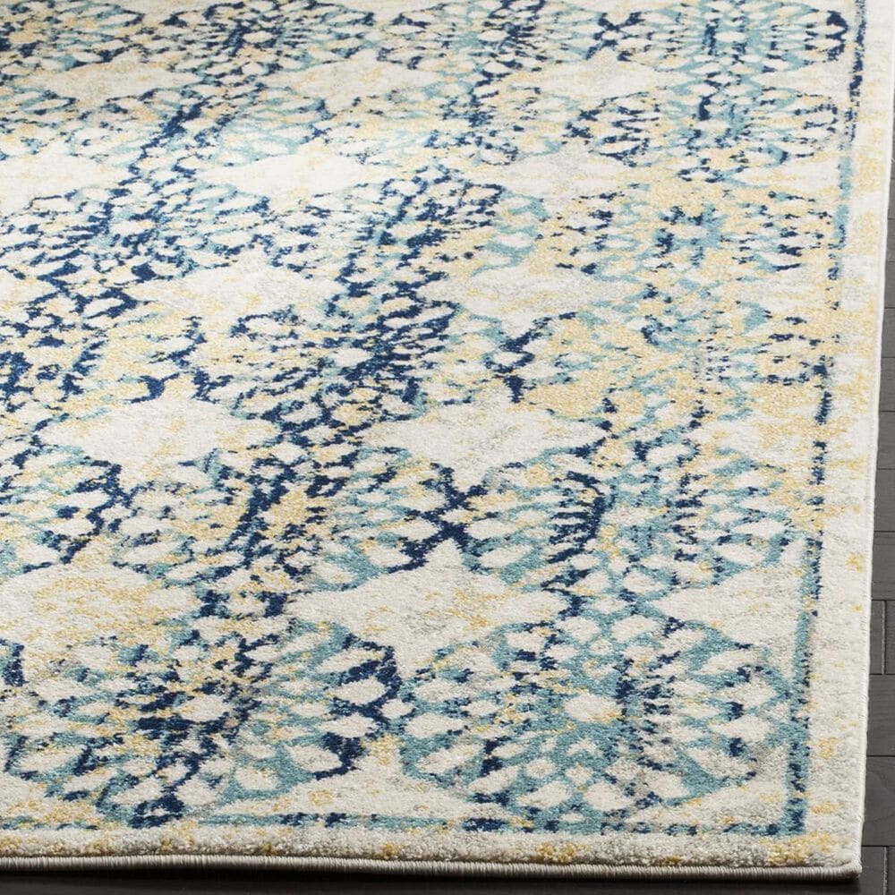Safavieh Evoke EVK262C-3 3&#39; x 5&#39; Ivory/Blue Area Rug, , large