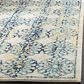 Safavieh Evoke EVK262C-3 3" x 5" Ivory/Blue Area Rug, , large