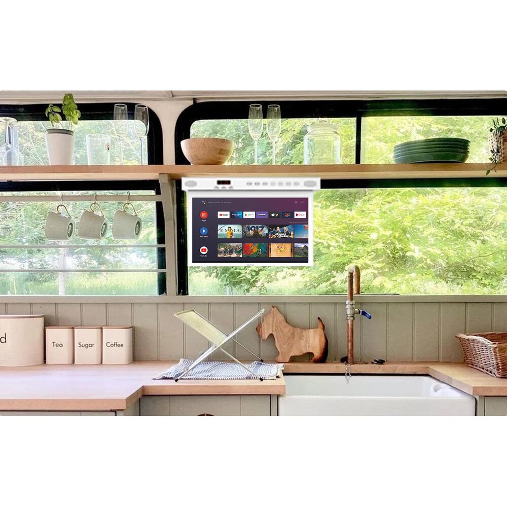 Sylvox 15.6" Smart Under TV for Kitchen in White Shop NFM