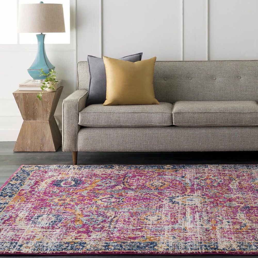 Surya Harput HAP-1013 5&#39;3&quot; x 7&#39;3&quot; Garnet, Blue and Teal Area Rug, , large