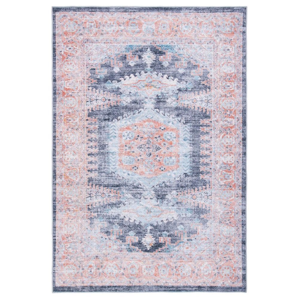 Safavieh Serapi 6"7" x 9" Terracotta and Blue Area Rug, , large