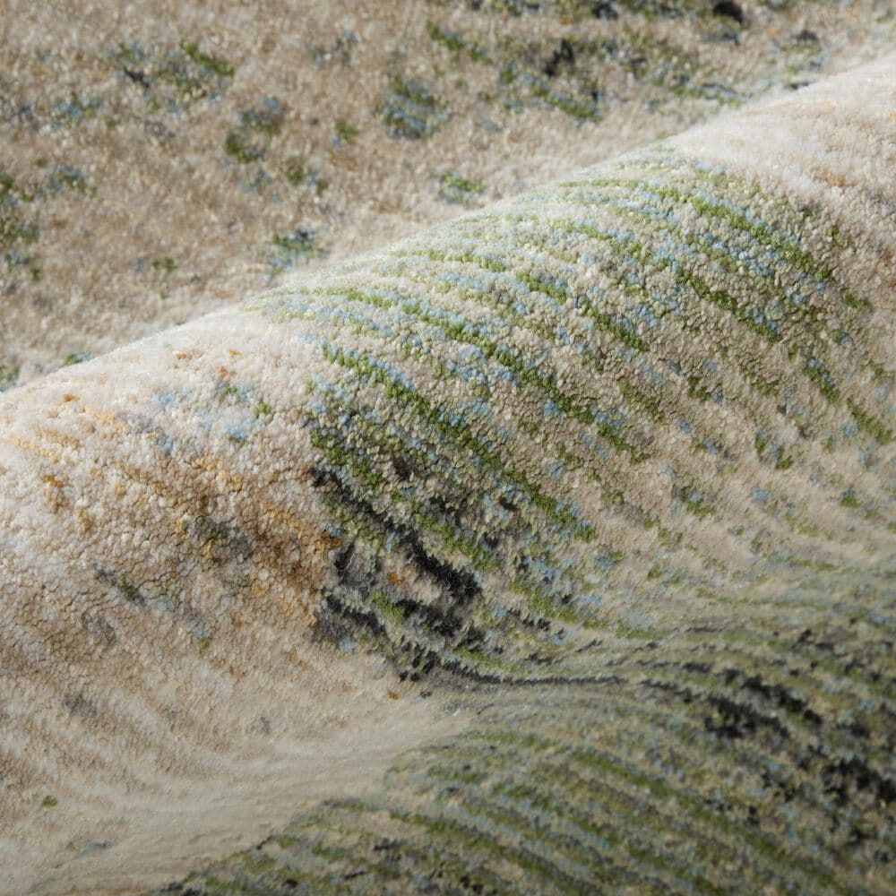 Feizy Sonora Blue and Beige 6'7" x 9'6" Area Rug, , large