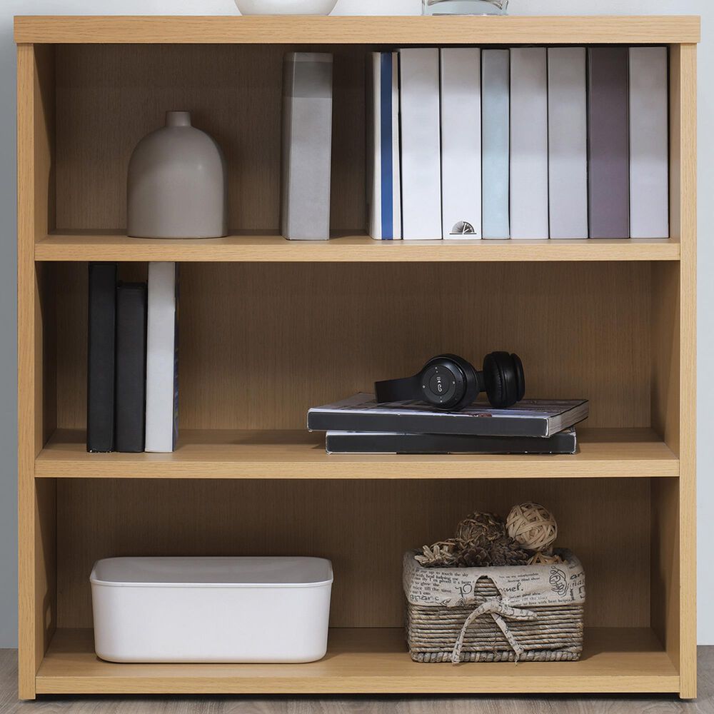 Valor Living Denmark 3-Shelf Bookcase in Natural, , large