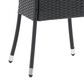 CorLiving Parksville Patio Bistro Table in Black, , large