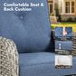 HOMLUX 13-Piece Patio Conversation Set with 54" Fire Pit Table in Denim Blue, , large