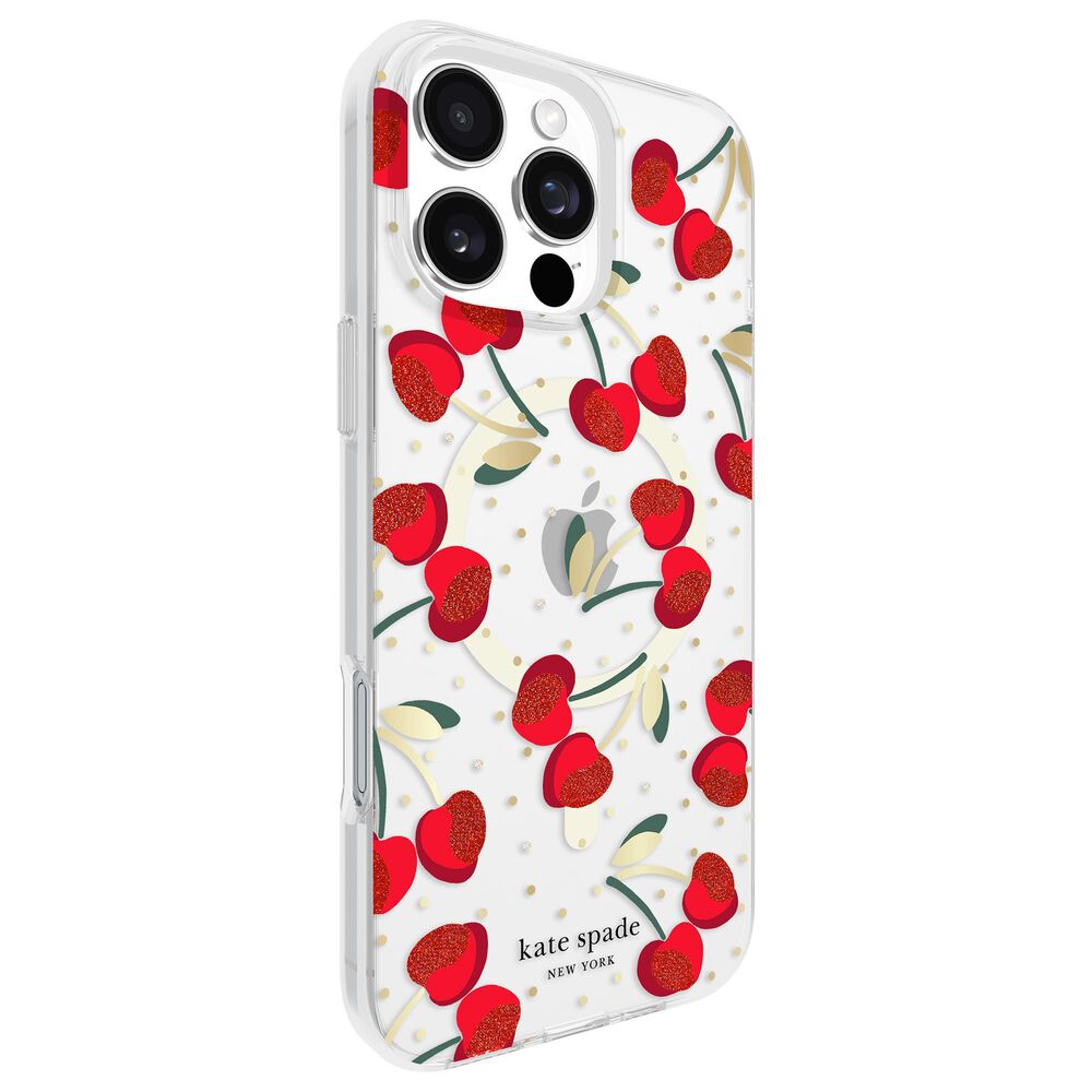 Kate Spade Protective Magsafe Case for Apple iPhone 16 Pro Max in Cherry Dot, , large