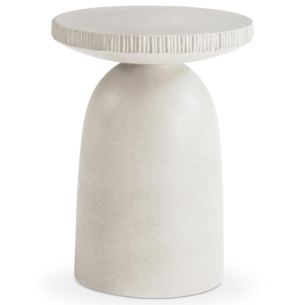 Bernhardt Antibes 24" Round End Table in Pumice, , large