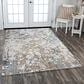 RIZZY Logan LOG731 9" x 12" Blue Area Rug, , large