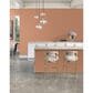 Dal-Tile Color Wheel Orange Burst 13"" X 11"" Ceramic Mosaic Sheet, , large