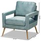 Baxton Studio Leland Arm Chair in Light Blue, , large