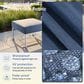 Sunwell Garden 5-Piece Patio Chat Set in Blue, , large