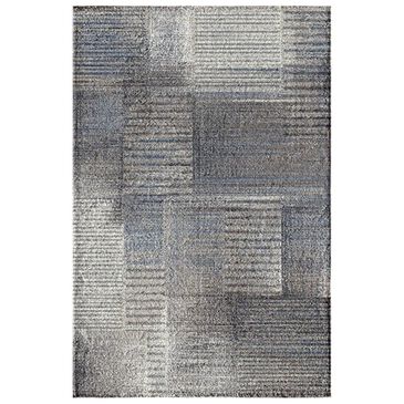 Trisha Yearwood Rug Collection Trisha Yearwood Relax Atlanta Rain 5" x 7"6" Brown and Blue Area Rug, , large