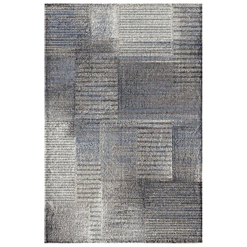 Trisha Yearwood Rug Collection Trisha Yearwood Relax Atlanta Rain 5" x 7"6" Brown and Blue Area Rug, , large