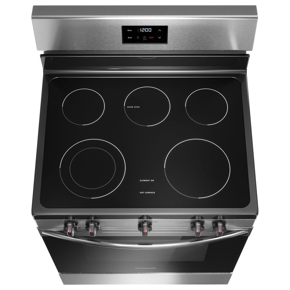 Frigidaire 4-Piece Kitchen Package with 25.6 Cu. Ft. 36" Standard Depth Refrigerator, 30" Electric Range, 1.8 Cu. Ft. Over-The-Range Microwave, 24 in. Built-In Dishwasher in Stainless Steel, , large