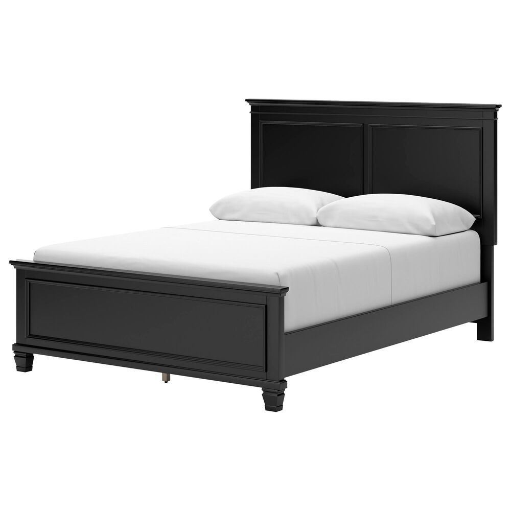 Ashley Lanolee 3-Piece Queen Bed with Two Nightstands in Black, , large